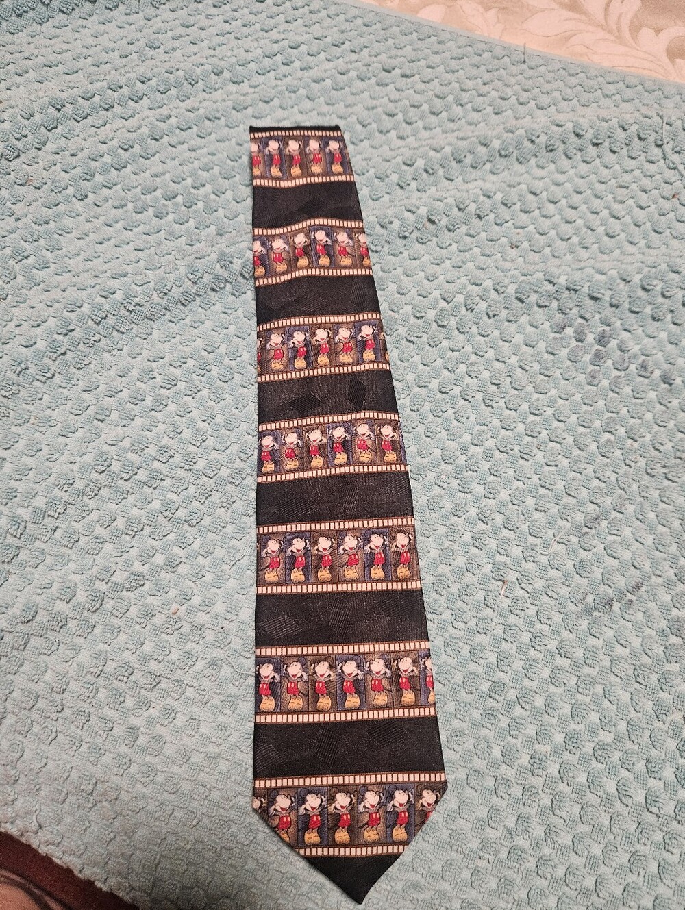 Authentic Mickey & Co. Black Film Strip Pattern